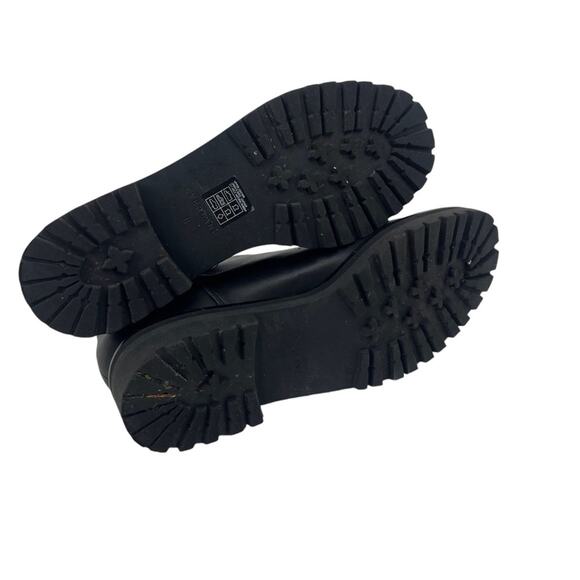 EVERLANE The Lug Chelsea Boot Black Leather Pull On Stretch Ankle Size 11 - Picture 6 of 7